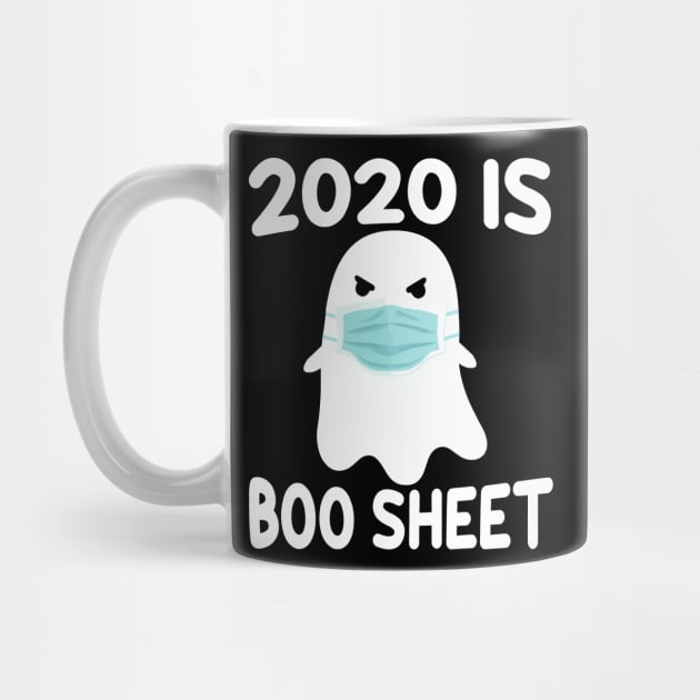 2020 Is Boo Sheet Women Men Scary Halloween Ghost in Mask by followthesoul